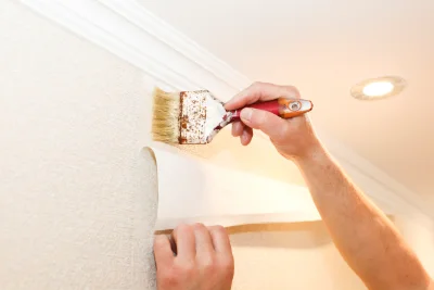 Pose de papier peint à Gigney — revêtements muraux et toiles de verre